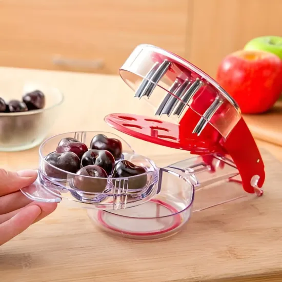 Hot Selling 6-Hole Kitchen Fruit & Vegetable Tools: Cherry Pitter & Seed Separator Gadget