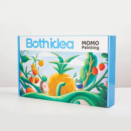 Colorful mud painting supplies