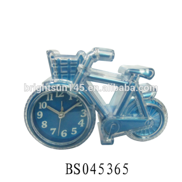 Shantou Cheap Wholesale Mini Model Plastic Bike Shape Fancy Alarm Clock