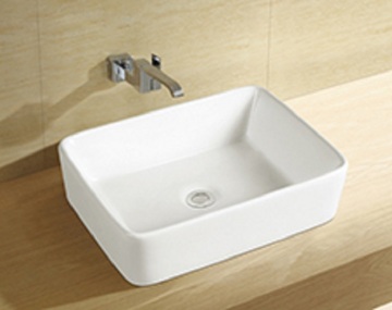 Latar Belakang Rectangle Lavatory Counter-mount Counter Ceramic Art Sink