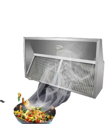 Stainless Steel Smoke Cook Vent Exhaust Hood for Commercial Kitchens