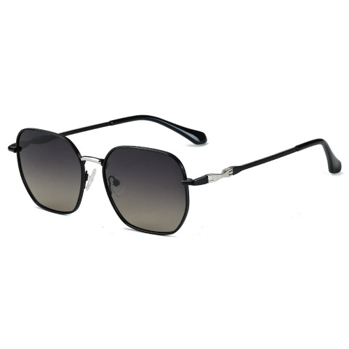 Unisex Acetate Temples Geometric Metal Sunglasses