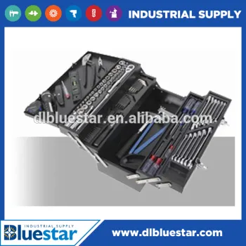 cantilever tool box with tools hand tool set & kit 123pcs