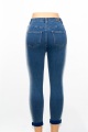 Jeans di contrasto personalizzato Jeans gamba dritta