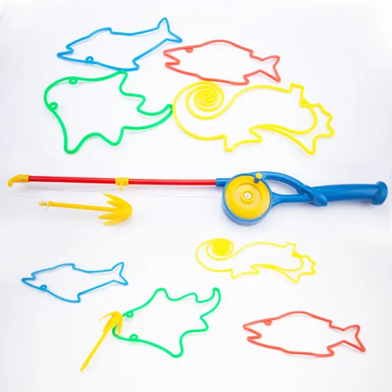Summer Beach Kids Plastic Fishing Toy Game Set - Hot Selling Fish Toy with Rod