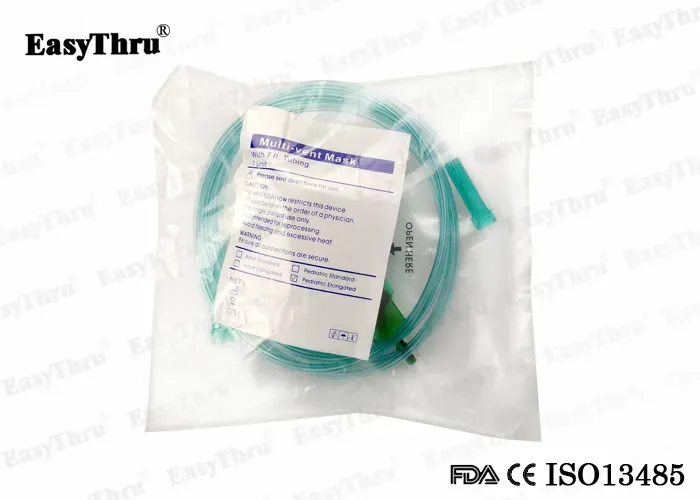 CE ISO13485 FDA Oxygen Mask Venturi Disposables for Child and Adult
