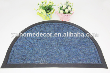 Cheap price non-slip plastic door mat with micro fiber face