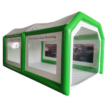 3-5 Years White & Green Sealed Structure Inflatable Car Garage Tent