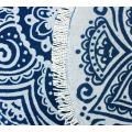 Boho Mandala Jacquard Velour Cotton Round Beach Towel