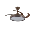 Brown Retractable Ceiling Fan