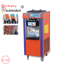 Commercial soft ice cream maker machine