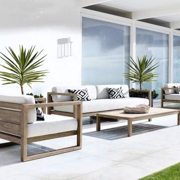 Natural Teak Wood Outdoor Furniture Sets for Backyards and Gardens