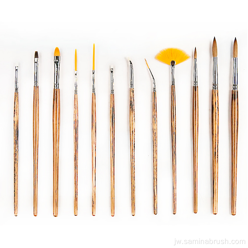 Kayu Gagang Kain Brush Pack