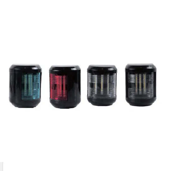 12m Boat LED Yacht Navigation Signal Light Set - CXH-4P: Port, Starboard, Masthead, and Stern