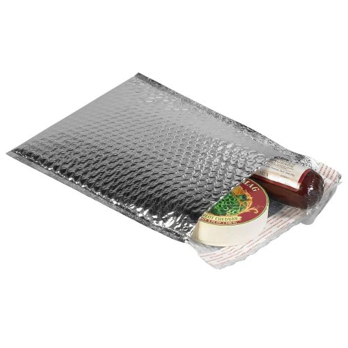 Mailer térmico verde con protección de burbujas biodegradables