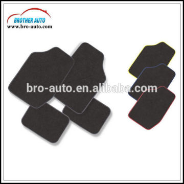 hot sell universal size RUBBER 4PCS full set black carpet mat for car