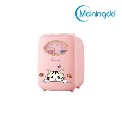 Distributore d'acqua adesivo gatto rosa