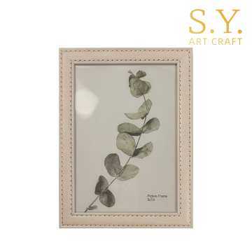 Pembe Dikişli Kenar PS Resim Çerçevesi