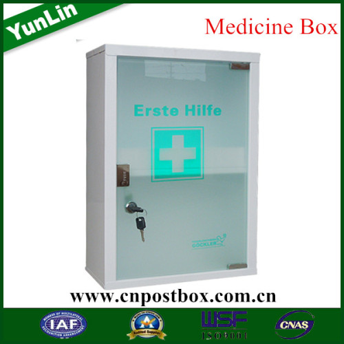 Glass Door Steel Medicine Cabinet (YLM004)