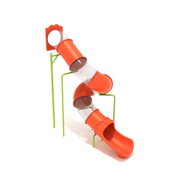 Starsky Kids and Pets Spiral Slide - Transparent and Blue LLDPE Plastic