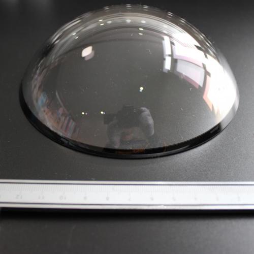 120 mm Diameter Glass dome lens edge blackened