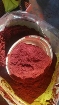 Red clean paprika powder