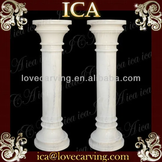 Artificial stone pillars