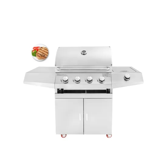 Barbecues Bbq 4+1 Burners Grill Gas Stainless Steel Barbecue Grill