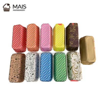 Premium Large Rectangle Paper Christmas Loaf Pan for Baked Goods | MaisBakery