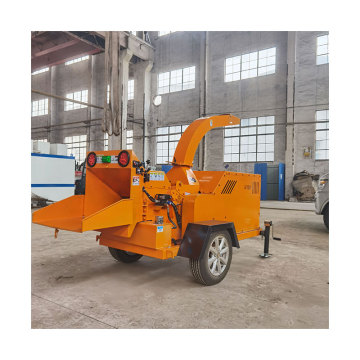 Mobile Tree Shredder Wood Chipper Machine - Diesel Hydraulic Wood Crusher