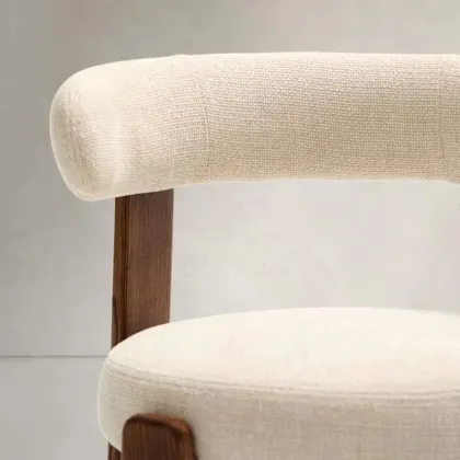 Solid Ash Wood Three-legged Chair