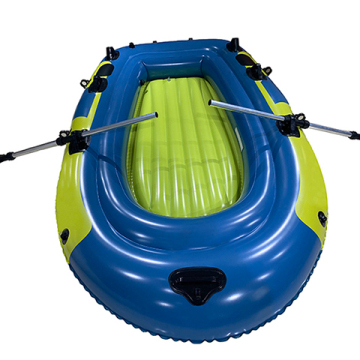 Portable Inflatable PVC Boats for Rowing, Fishing, and Pedal Ride