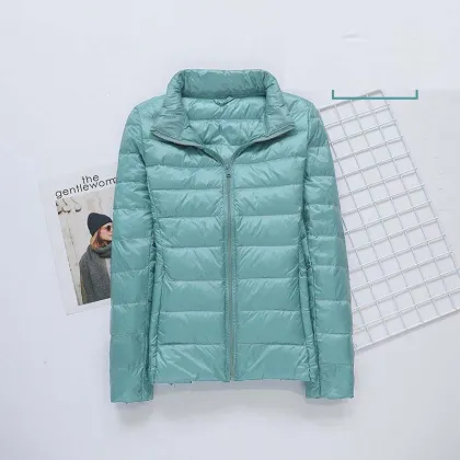 2025 Women's Lightweight Goose Down Jacket: Hooded Coat for Winter