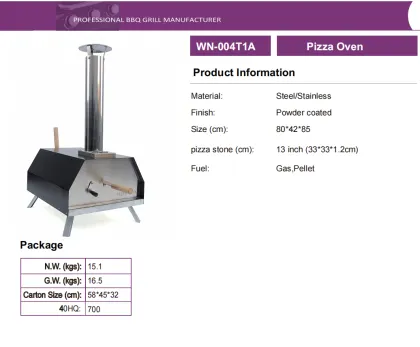 BBQ Gas Pizza Oven for Outdoor Pizza