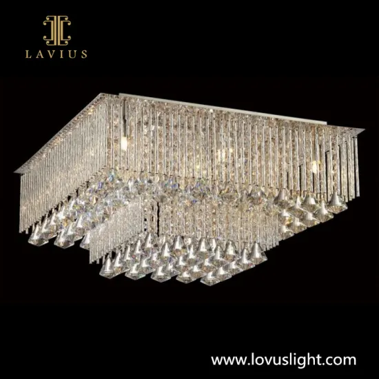 Gold crystal custom hotel shopping mall high luxury chandelier decorative ceiling large-scale project custom chandelier