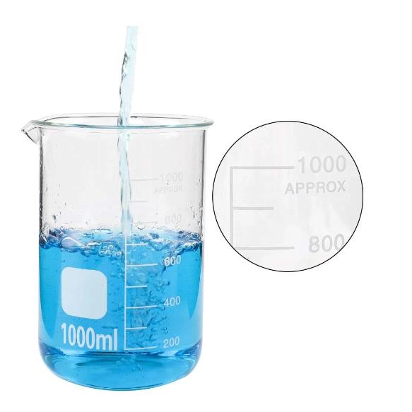 Borosilicato da 5000 ml 3,3 beche di vetro con beccuccio