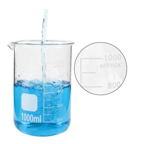 5000ml borosilicate 3.3 bikar kaca dengan spout