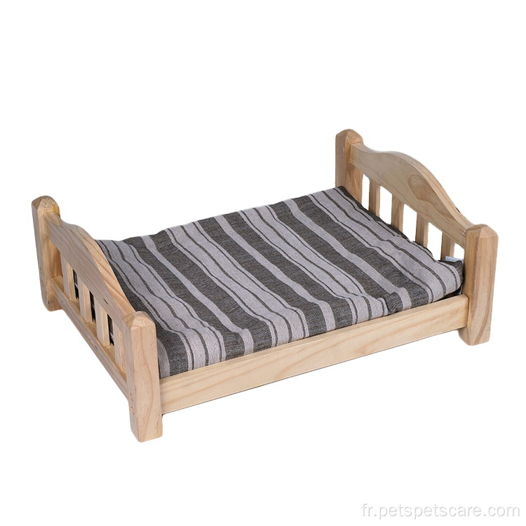 Fournisseurs de conception simples lit de chien en bois pour animaux de compagnie