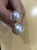 15mm seawater silver mabe Pearl earring