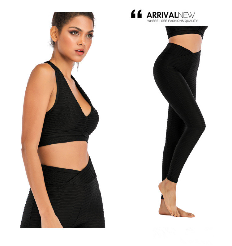 Black Yoga Fitness Gym Leggings Pants Tights