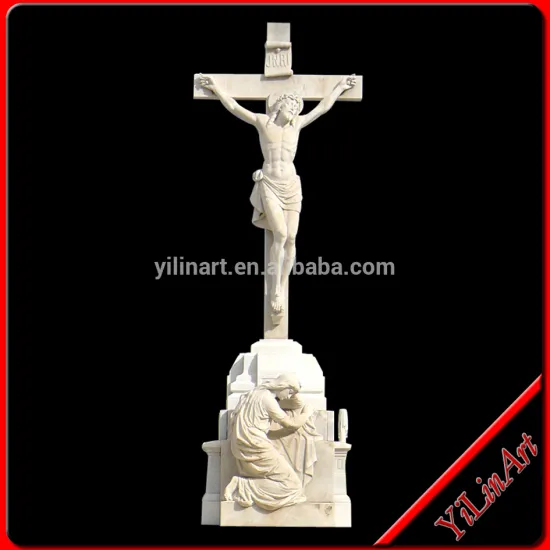 White Stone Marble Jesus Statue Carving Sculpture