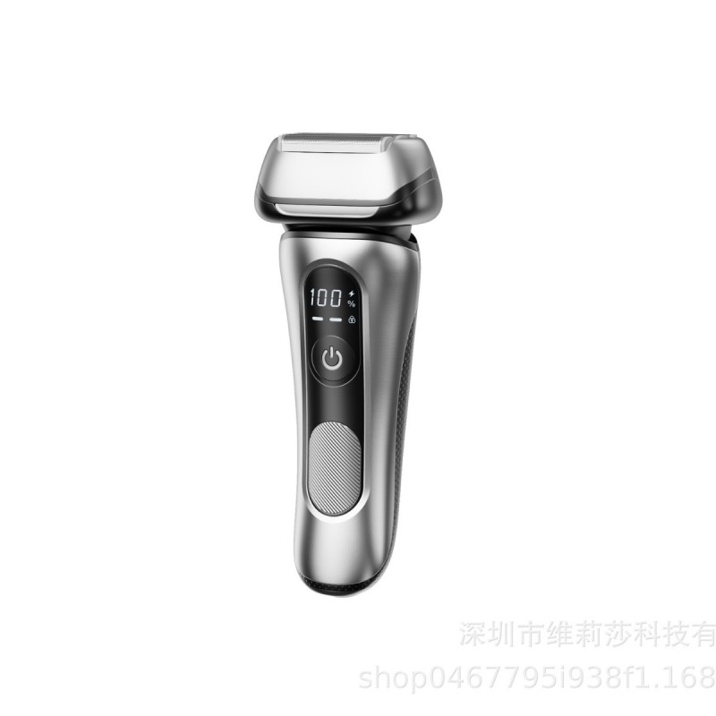 Rechargeable Electric Shaver with LCD Display and Multi-functional Features