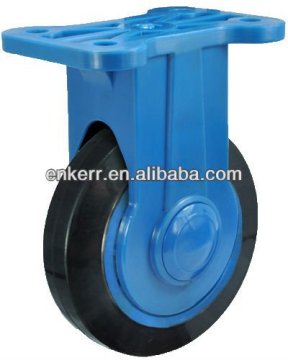 high quality wheel,plastic core rubber rigid caster and wheel