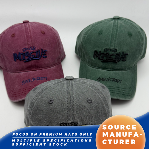 Topi Bisbol Dicuci Grafiti Super Missif