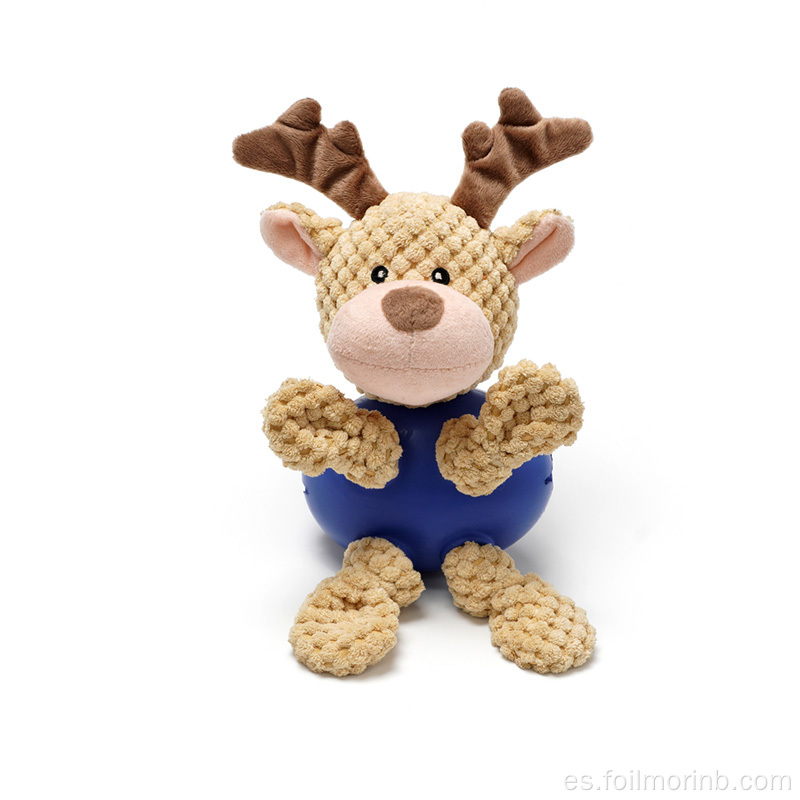 juguete en forma de ciervo juguete de goma natural para masticar mascota