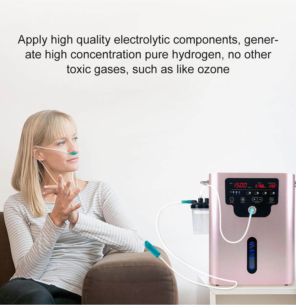 Dropshipping Product Brown Gas Machine Spe Pem Hydrogen Generator Hydrogen Inhalation Machine