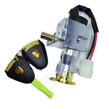 Universal 4-Wire Ignition Power Switch with 2 Keys for Motorcycles, Pit Bikes, Dirt Bikes, Quads, and ATVs