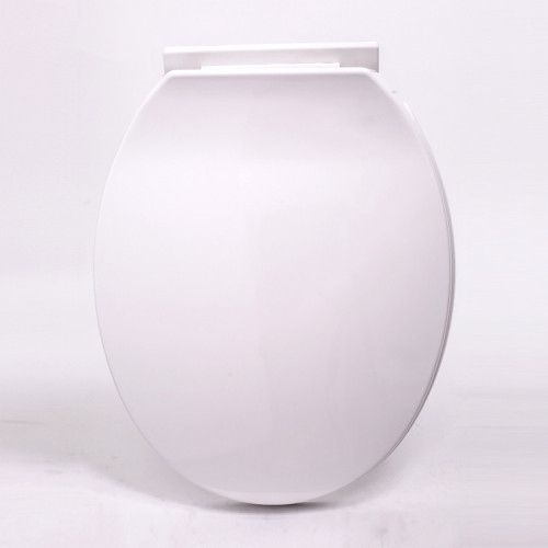 Assento e tampa do vaso sanitário aquecido automático de plástico branco