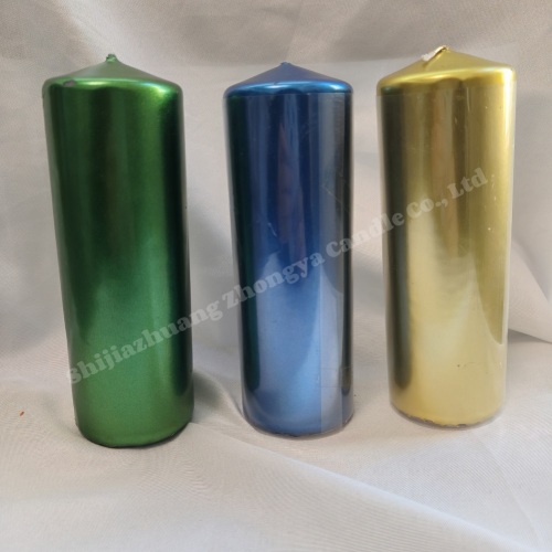 Wholesale Best Quality church votive colorful pillar candle
