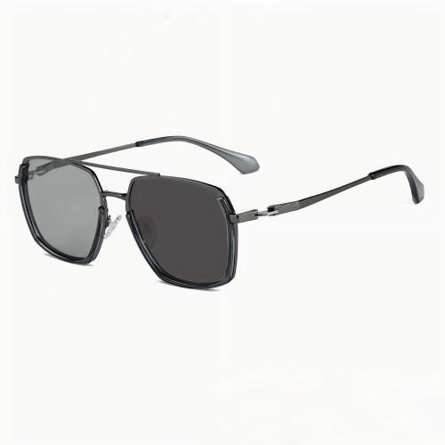 Retro Metal Aviator Photochromic Polarized Sunglasses